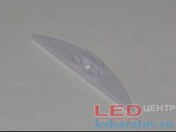 Заглушка торцевая  для профиля YF-812, сквозная, белая LED-центр