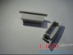 Заглушка торцевая  для профиля YF-205-1, глухая, серыйLED-центр