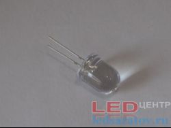 Светодиод выводной Ø10мм, 0,06W, DC3V, 20mA, зеленый