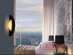 Светодиодный настенный светильник 24см*6см, 6w, AC220V, 4000k, IP20, черный (BH269-BL)