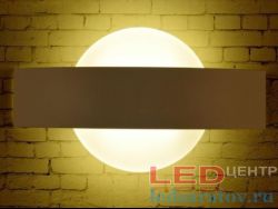 Светодиодный настенный светильник 24см*6см, 6w, AC220V, 4000k, IP20, белый (BH269-WH)