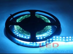 Светодиодная лента SMD 2835, 240LED*8-10Lm, IP20, 15мм, 2pin, 12V, 12W-1м*5м, холодный-синий
