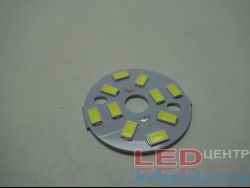 Светодиодная площадка SMD 5730, 10LED, 6000k-6500k, Ø32мм, DC15V, 5W