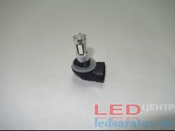 Светодиодная лампа H27, 30LED, 8W, угловой разъем, холодный синий