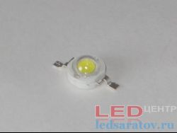 Эмиттер 3w, DC3V-DC3,4V, 350mA, 155Lm-165Lm, 6000k-6200k Bridgelux (0212, WT-PW1 S4)