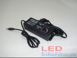 Сетевой адаптер регулируемый 3v-12v, 5A, AC220v (KLY)