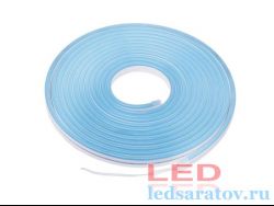 Светодиодная лента неон SMD 2835, 120LED, IP65, 12мм*6мм, 2pin, рез-2,5см, 12V, 9,6W-1м*50м, хол. синий NEW
