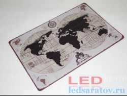 Табличка металлическая 30см*20см Mappemonde