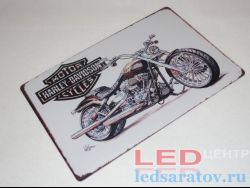 Табличка металлическая 30см*20см Harley davidson Motor Cycles