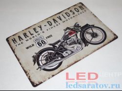 Табличка металлическая 30см*20см Harley-Davidson The Worl`d Finest motorcycle