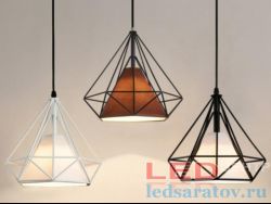 Светильник подвесной Е27, белый с белым (LOFT 8031-1)