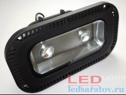 Прожектор светодиодный с линзой 100w, IP65, 6500k, AC220V, черный (37-037)
