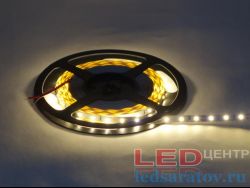 Светодиодная лента  SMD 2835, 60LED*5-6Lm, IP20, 8мм, 2pin, 12V, 4,8W-1м*5м, теплый