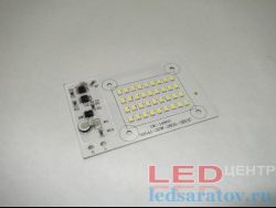 Светодиодная площадка под прожектор  20W, SMD 2835 - 36LED, 86мм*58мм, 6000k, AC220V (5054J-2835-3B12C)