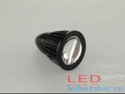Корпус светильника 1COB* 5W, круглый Ø50мм-Д60мм, с вн. резъбой Ø8мм, черный (GY-83)
