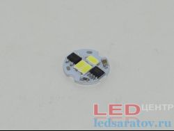 Светодиодная площадка SMD 5730, 3LED, 6000k, Ø19мм, AC220V, 2W (V40)