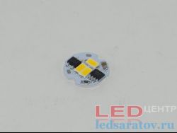 Светодиодная площадка SMD 5730, 3LED, 3000k, Ø19мм, AC220V, 2W (V10)
