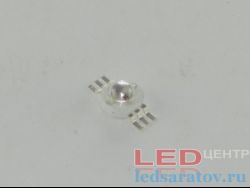 Эмиттер 1w, R-DC2,2V-DC2,4V, G-DC3,2V-DC3,4V, B-DC3,2V-DC3,4V, 350mA, RGB-3pin
