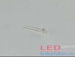 Светодиод выводной  Ø5мм, 0,3W, DC3V-3,4V, белый