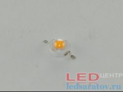 Эмиттер 1w, DC3,0V-DC3,2V, 350mA, 90Lm-95Lm, 1800k-2000k Epistar (WT-JJ 1S2, 0709)