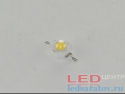 Эмиттер 1w, DC3,2V-DC3,4V, 350mA, 80Lm-90Lm, 3000k-3200k