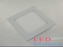 Квадратная встраиваемая светодиодная панель DownLight 12w, НØ170мм-ВØ145мм, 6500k, AC220V, белый