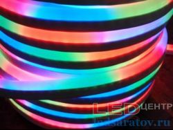 Светодиодная лента неон SMD 5050, IP67, 20мм*10мм, 4pin, 220V, 1*50м, RGB