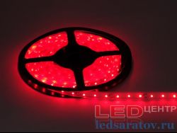 Светодиодная лента  SMD 3528, 60LED*3-4Lm, IP67, 11мм, 2pin, 12V, 4.8W-1м*4.5м, красный