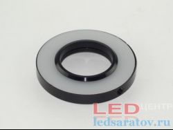 Корпус светильника  5W, круглый Ø90мм-Г12мм, с вн. резъбой Ø8мм, мат. рас., черный (GY-34)