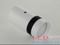 Корпус светильника 1COB*10W, круглый, Ø50мм-Д95мм, мат.рас., отражатель, белый с черным (SPOT)
