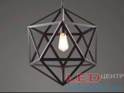 Светильник LOFT 6357-1, Е27, подвесной, черный Ромб