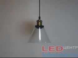 Светильник LOFT 6504-1C, Е27, подвесной, черный