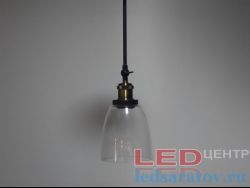 Светильник LOFT 6504-1D, Е27, на стойке, черный