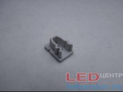 Заглушка торцевая  для профиля PXG103, сквозная, серый LED-центр