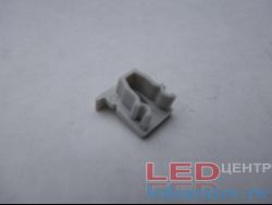 Заглушка торцевая  для профиля PXG103A, сквозная, серый LED-центр