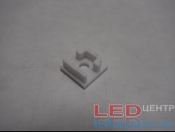 Заглушка торцевая  для профиля PXG1414, сквозная, белая LED-центр