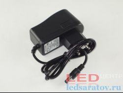 Сетевой адаптер 12w, 1A, AC220V-DC12v, черный LED-центр