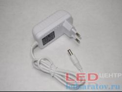 Сетевой адаптер 12w, 1A, AC220V-DC12v, черный LED-центр