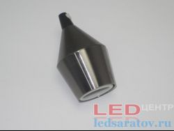 Патрон №2 Loft  Е27 Керамический, АС220V, цвет хром черный