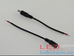 Соединитель - универсальный 2pin, 30см, IP20, черный, штекер - гнездо (LED-1011)