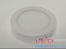 Круглая накладная светодиодная панель DownLight 18w, НØ220мм-ВØ35мм, 3200k, AC220V, белый