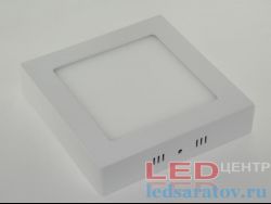 Квадратная накладная светодиодная панель DownLight 24w, Н300мм*300мм-В35мм, 3200k, AC220V, белый