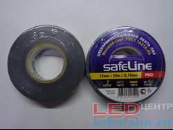 Изолента 0,15мм*15мм*20м, ПВХ, серо-стальная SafeLine