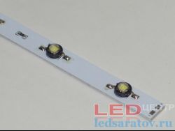 Светодиодная линейка Emitter 1W, 24LED*90-100Lm, IP20, 990мм*12мм, 2pin, 12V, холодный