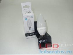 Лампочка светодиодная C37-12w, 4100k, 920Lm, E14 Gauss-Elementary