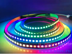 Светодиодная лента SMD 5050-WS2812B, 144LED*10-12Lm, IP20, 12мм, 3pin, 5V, 28W-1м*5м, RGB