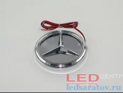 Светодиодный шильдик - 3D, DC12V, Mersedes, синий