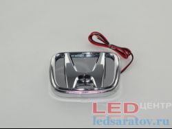Светодиодный шильдик - 3D, DC12V, Honda, синий