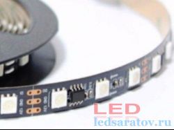 Светодиодная лента SMD 5050-WS2811, 60LED*10-12Lm, IP20, 10мм, 3pin, 12V, 14,4W-1м*5м, RGB