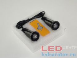 Светодиодная проекция с логотипом Opel, DC12V, 2 шт., белый